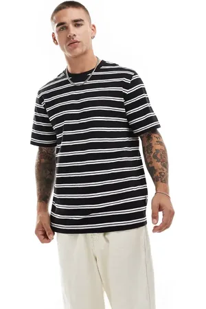JACK & JONES Oversized stripe t-shirt in