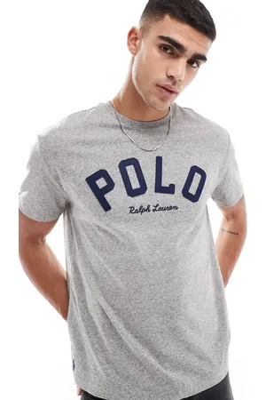 Ralph Lauren Varsity logo t-shirt classic oversized fit in dark marl
