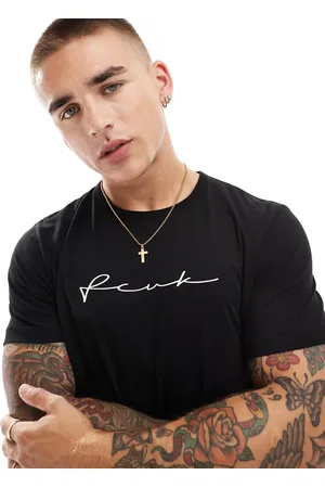 French Connection French Connection chest script logo t-shirt in