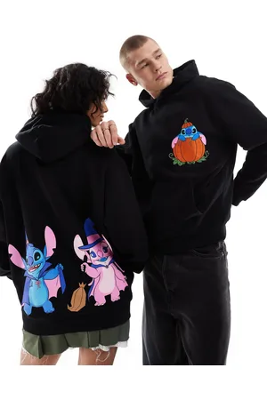 ASOS Disney Halloween oversized hoodie with stich prints in