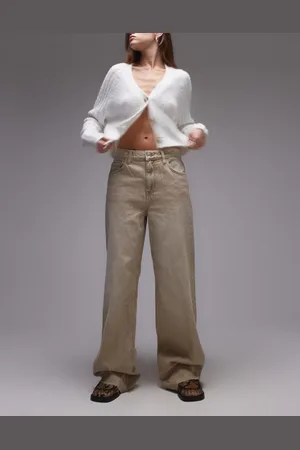 MANGO Raw hem straight jean in vintage wash