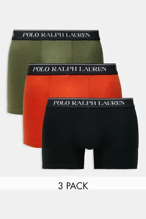 Ralph Lauren 3 pack trunks with logo waistband in
