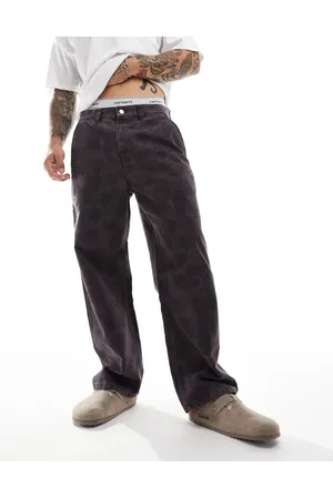 Carhartt Duck single knee relaxed trousers in camo brown