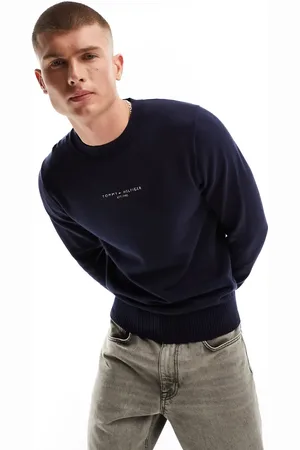 Tommy Hilfiger Hilfiger embro crew neck jumper in desert sky