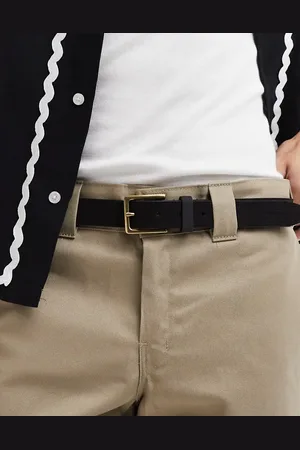 French Connection Perforated leather belt in