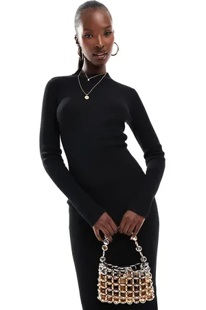 Simmi London Simmi knitted midi jumper dress with cut out detail in