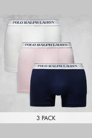 Ralph Lauren 3 pack trunks with logo waistband in