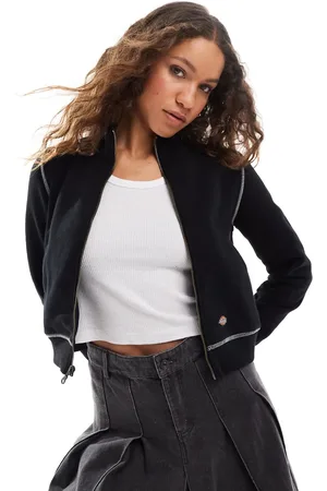 Dickies Seasonal zip through jacket with contrast stitching in