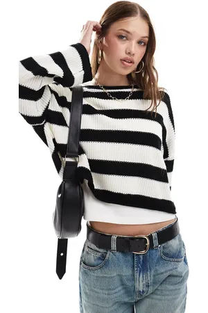 Miss Selfridge Stripe slouchy jumper