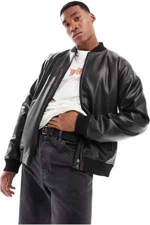 New Look Melton bomber jacket in