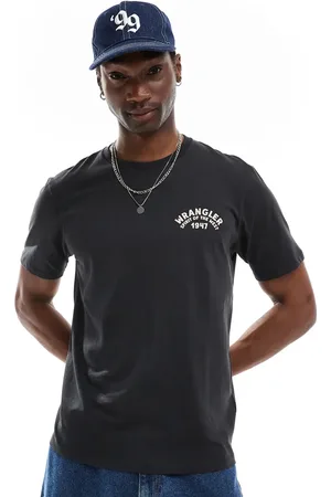 Wrangler Cowboy back print relaxed fit t-shirt in washed