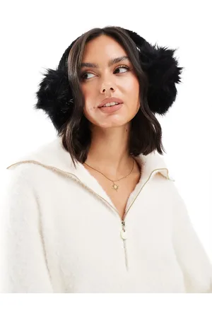 My Accessories Fluffy faux fur ear muffs in