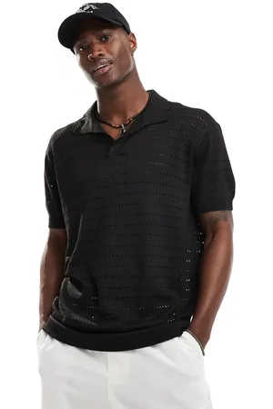 South Beach Oversized knit beach polo in
