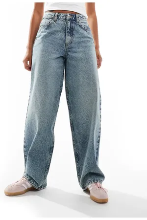 Miss Selfridge Baggy jean in mid wash