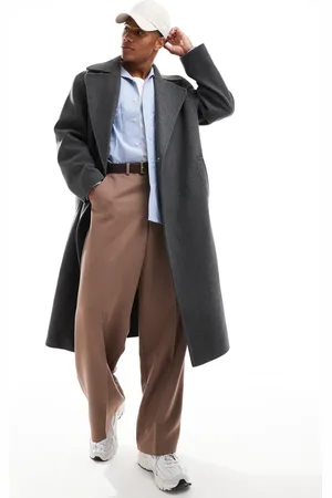 ASOS Oversized wool look overcoat in