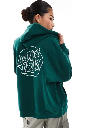Santa Cruz Fever dream mono dot zip through hoodie in