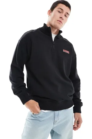 HUGO BOSS Diqiele half zip sweatshirt in
