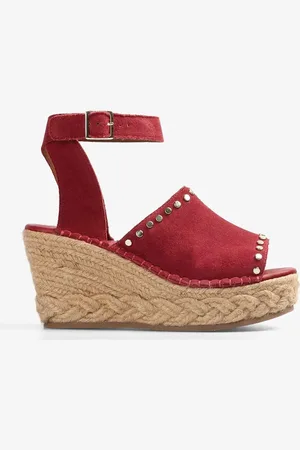 SCALPERS Platform sandal in cherry