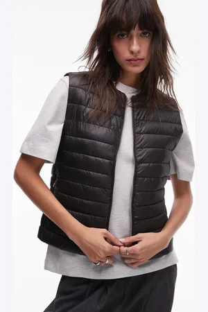 MANGO Water repellent padded gilet in