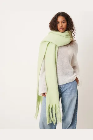 My Accessories Super soft oversized blanket scarf in matcha