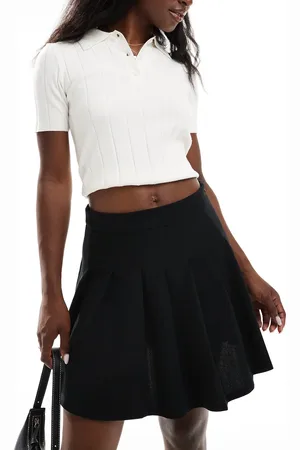 Y.A.S Pleated mini skirt in