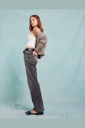 Miss Selfridge Heart pocket straight leg jean in