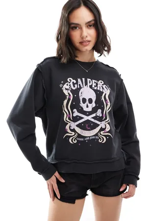 SCALPERS Skull festival sweater in dark