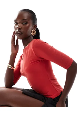 Kaiia Slinky 3/4 sleeve top in