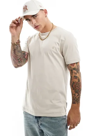 French Connection French Connection classic short sleeve t-shirt in stone