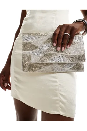 True Decadence Beaded envelope clutch bag in