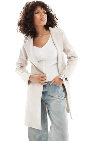 New Look Formal coat in stone