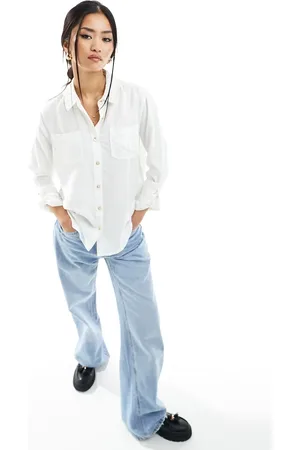 River Island Oversized utility shirt in cream