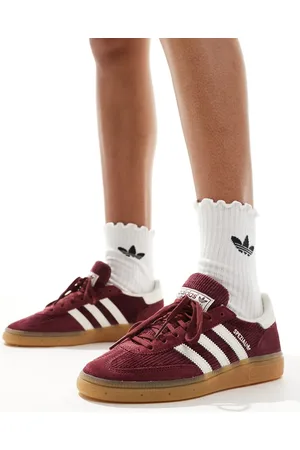 adidas Handball Spezial trainers in burgundy cord