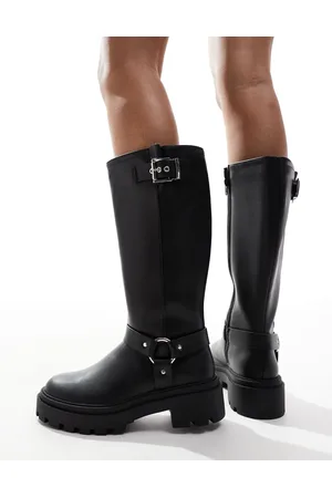 New Look Extra Wide Leg chunky knee boot in