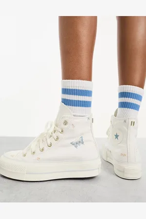 Converse Chuck Taylor All Star Lift Hi trainers in with embroidery