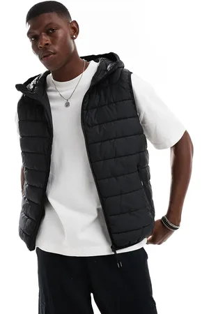 Bershka Lightweight hooded gilet in