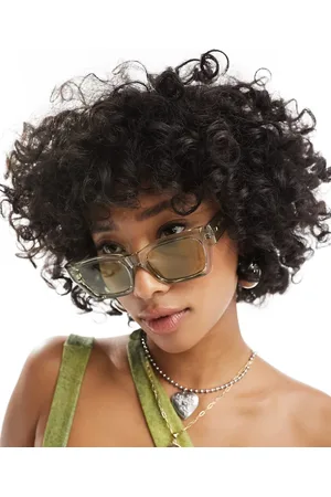 Le Specs Shmood square sunglasses in green