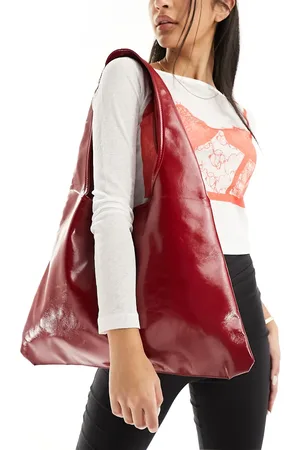 Public Desire Slouchy shoulder tote bag in cherry