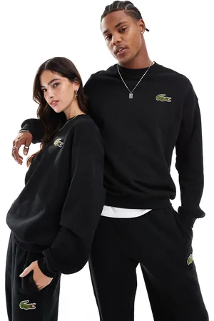 Lacoste Unisex logo crewneck sweatshirt in