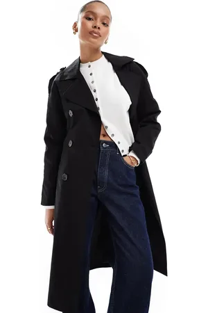 Pull&Bear Belted trench coat in