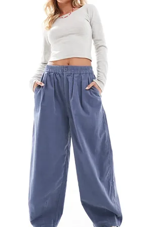 ASOS ASOS DESIGN Petite cord cropped balloon trousers in