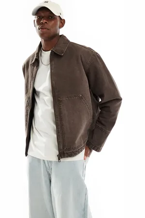 Weekday Alvaro relaxed jacket with front pockets in washed
