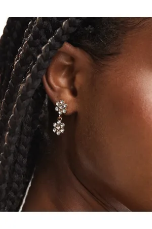 True Decadence Double flower stud earrings in