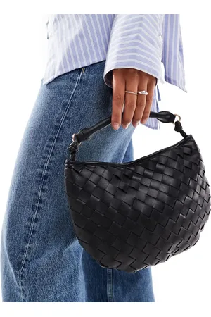 Glamorous Woven texture grab bag in