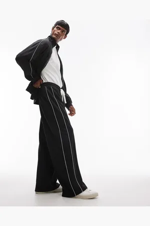 Topman Co ord baggy leg jogger with double side piping in