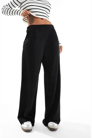 VERO MODA Aware pleat front wide leg trousers in