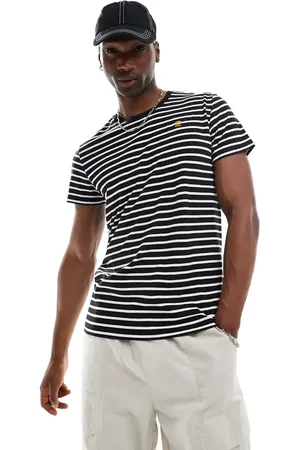 G-Star Striped t-shirt in and white