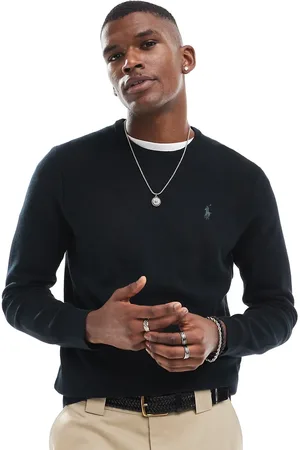 Ralph Lauren Tonal icon logo cotton knit jumper in