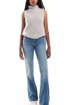 Stradivarius D98 Tall straight leg jeans in vintage wash