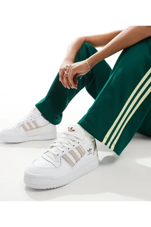 adidas Forum Bold trainers in white and taupe
